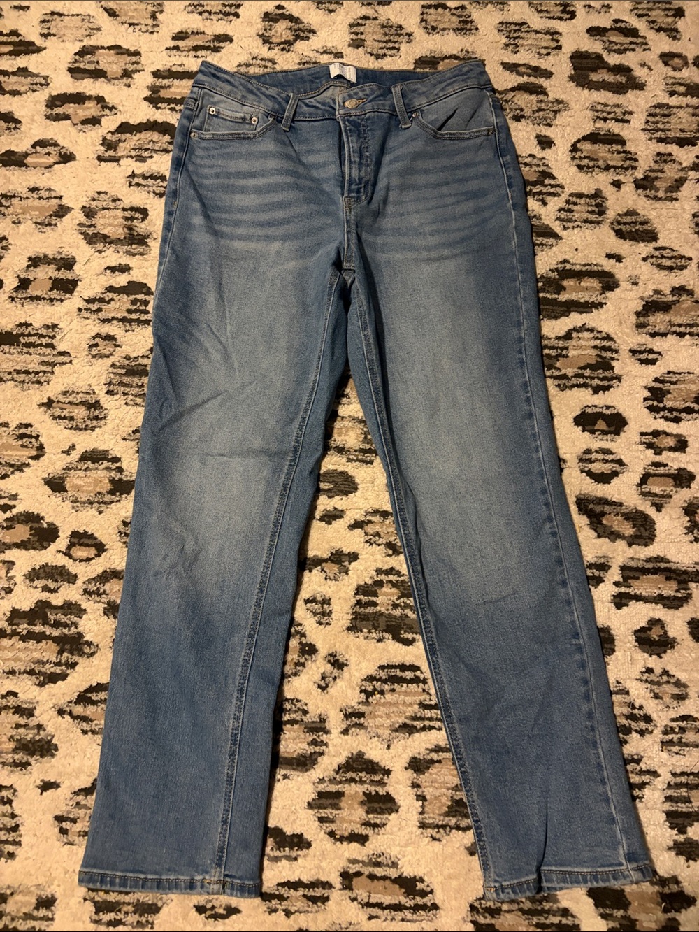 Time and Tru Light Blue Straight-Leg Jeans